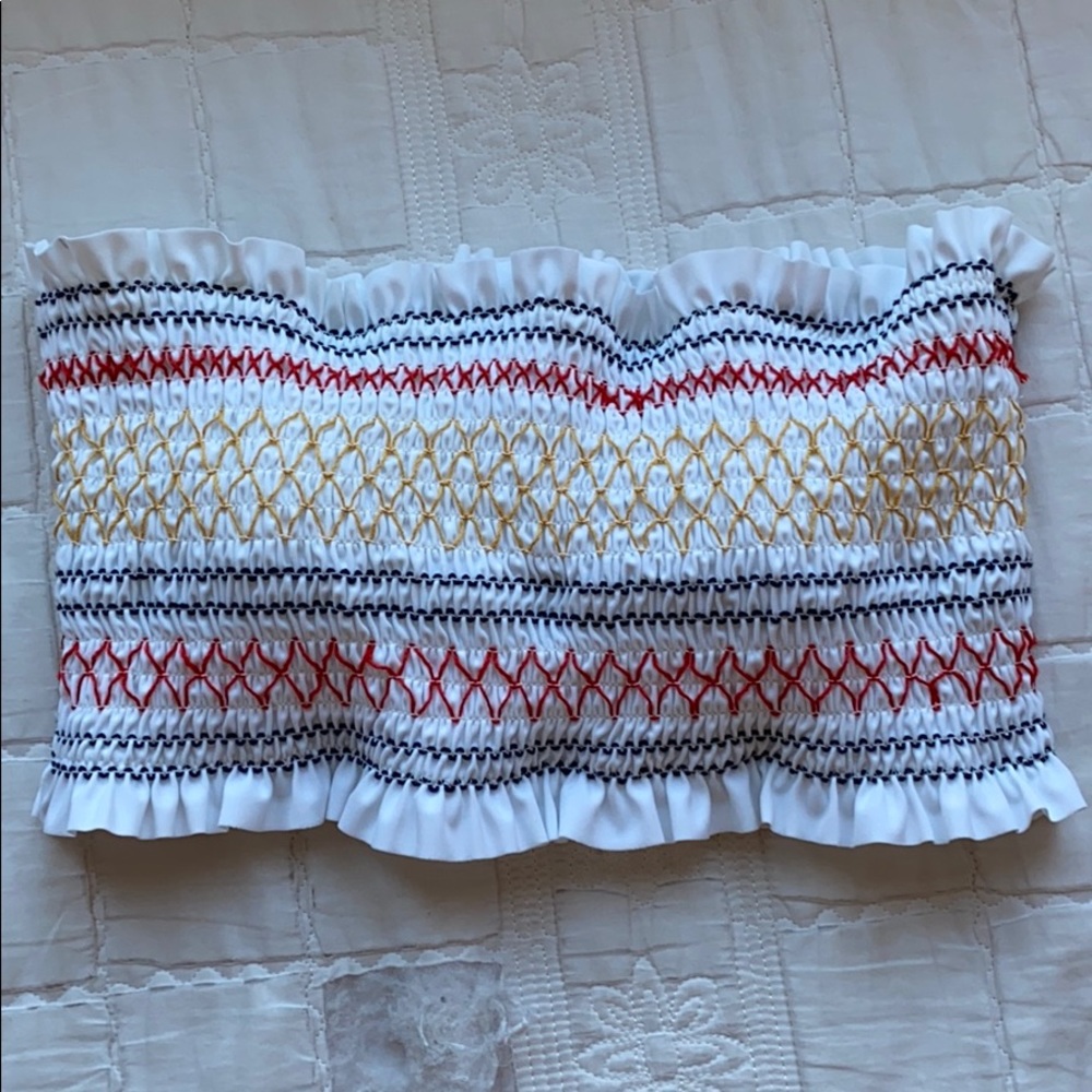 strapless bandeau swimsuit top from zaful